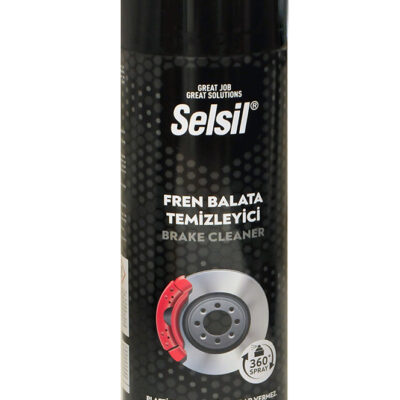 Selsil marka, araç fren sistemlerindeki ağır yağ ve balata tozunu temizlemek için özel geliştirilmiş, plastik ve kauçuğa zarar vermeyen 500 ml balata spreyi.