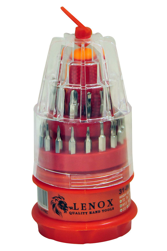 Lenox 31-in-1 Silindir Kutulu Hassas Tornavida Uç Seti